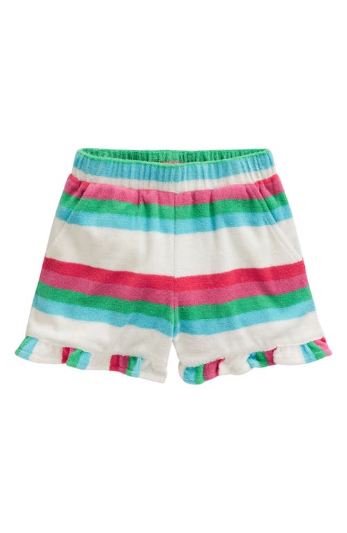 Mini Boden Kids' Stripe Terry Cloth Shorts Multistripe at Nordstrom,
