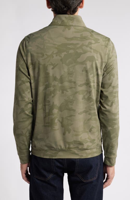 Shop Scott Barber High Performance Quarter Zip Stretch Pullover In Camo