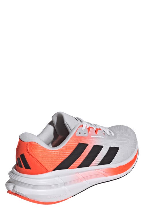 Adidas Originals Adidas Questar 3 Running Shoe In Grey/black/solar Red