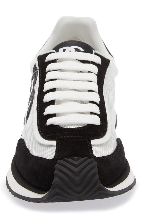 Shop Dolce & Gabbana Dolce&gabbana Dg Cushion Sneaker In 8i050 Black/white