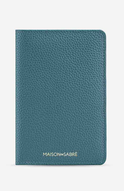 MAISON de SABRÉ Leather Passport Holder in Bondi Blue at Nordstrom