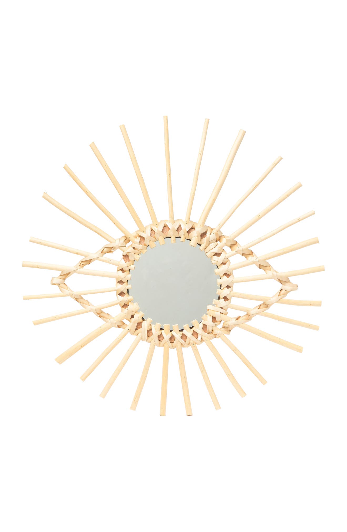 Nobia Rattan Eye Mirror In Natural Rattan ModeSens