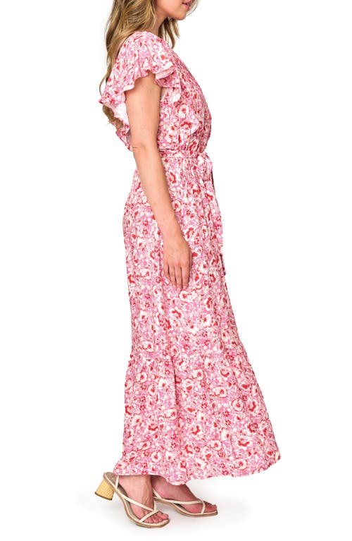 Shop Gibsonlook The Grace Floral Maxi Dress In Rose Bouquet Floral