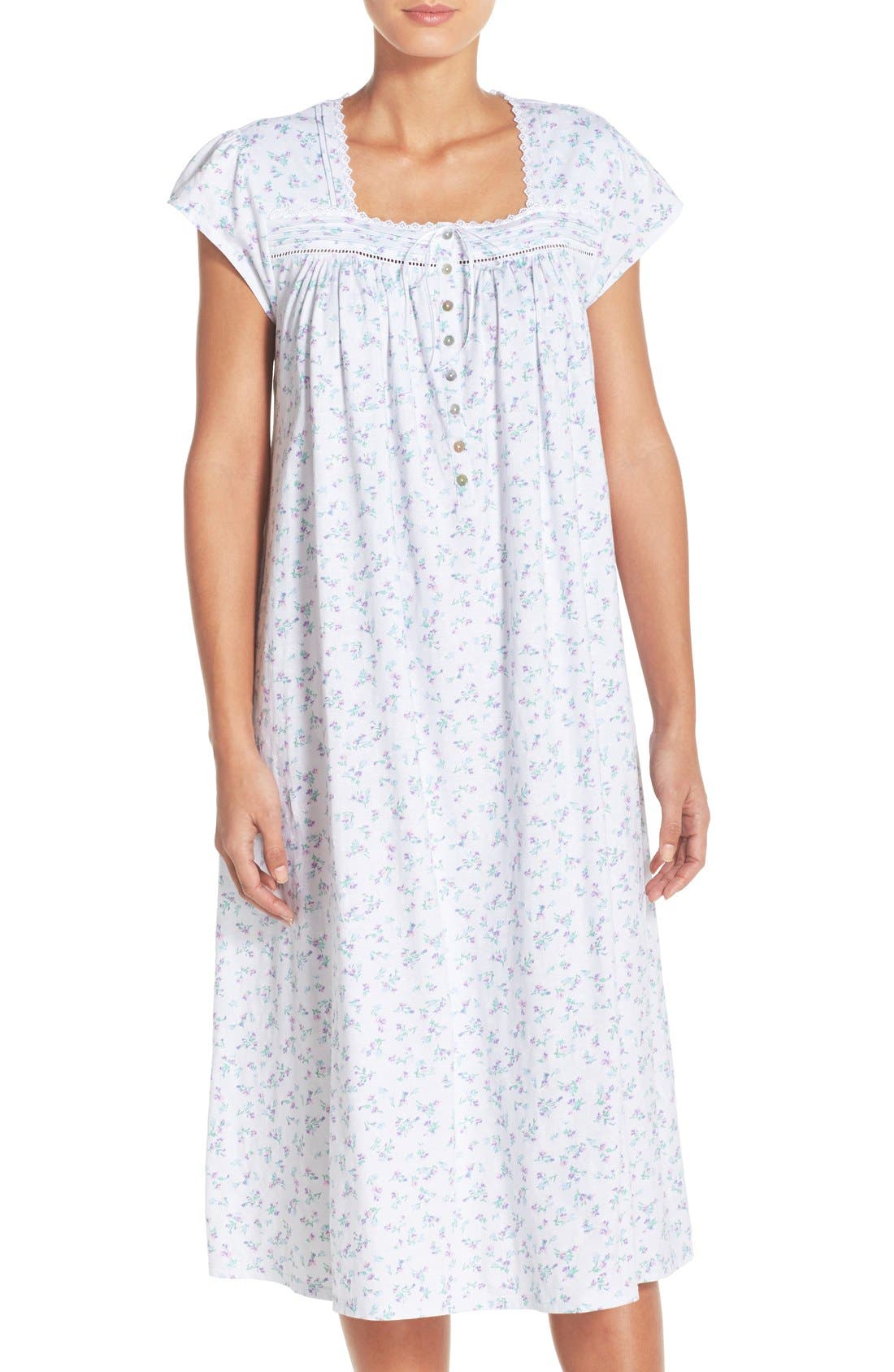 Eileen West Floral Cotton Nightgown Nordstrom