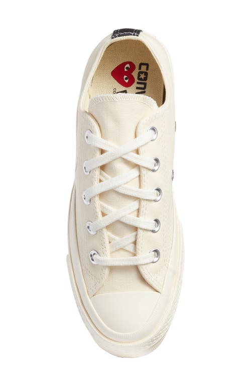 Shop Comme Des Garçons Play X Converse Chuck Taylor® Hidden Heart Low Top Sneaker In Beige