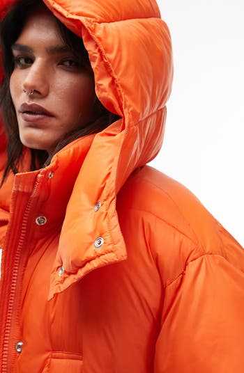 Topshop Hooded Puffer Jacket Nordstrom