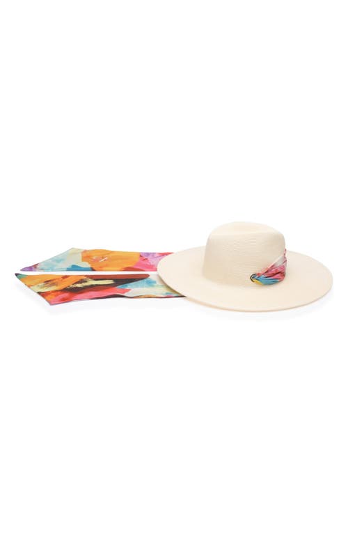 Eugenia Kim Cassidy Packable Straw Fedora in Ivory