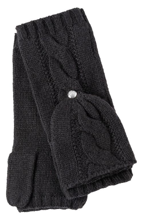 LAUREN RALPH LAUREN LAUREN RALPH LAUREN CABLE KNIT POP TOP MITTENS 