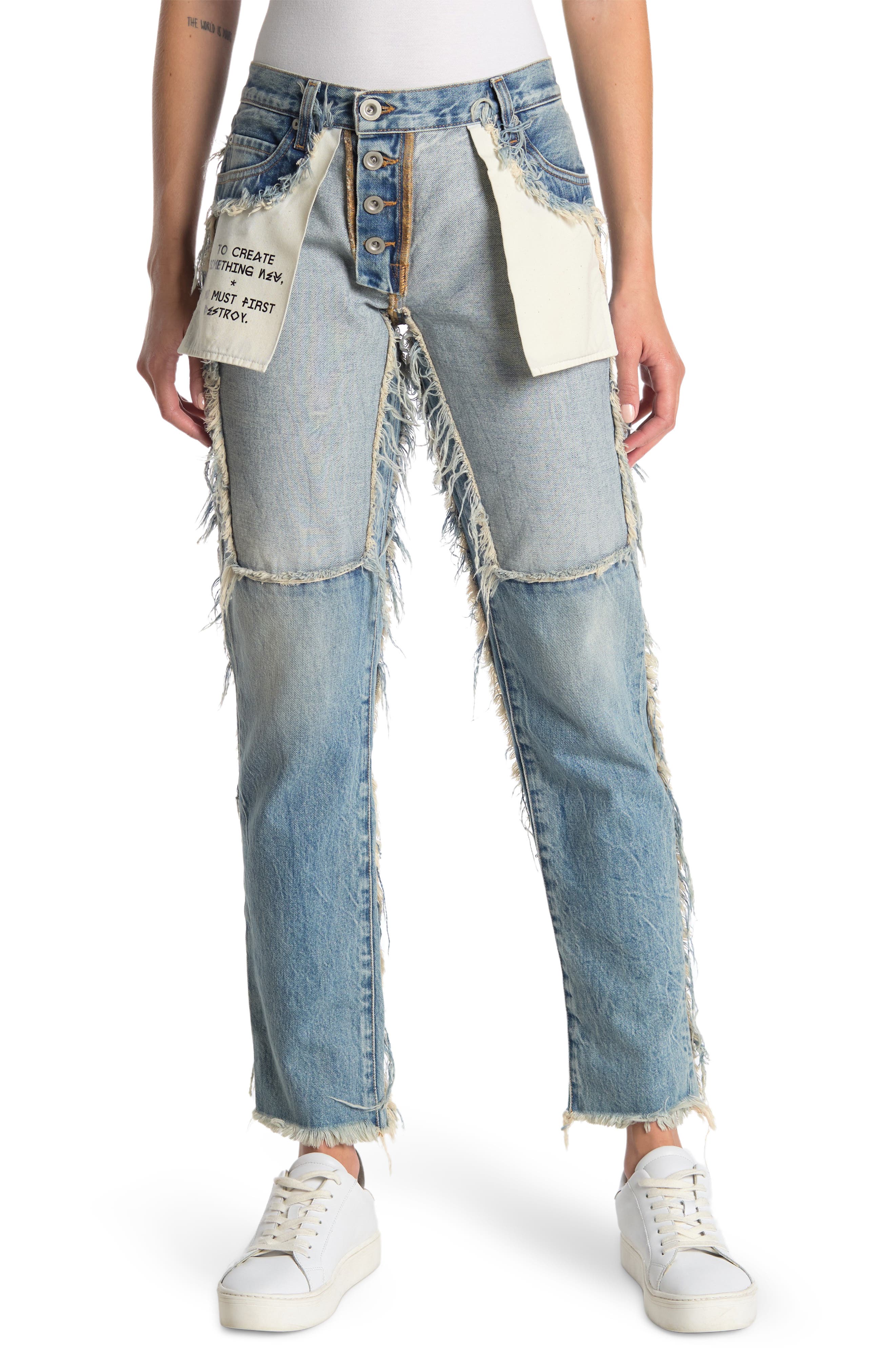 Ben Taverniti Unravel Projectダメージ加工 MA-1 Ben Taverniti Unravel Project destroyed jeans size 29