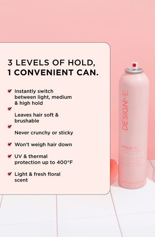 Design.me Designme Hold.me Three-way Hairspray In No Color