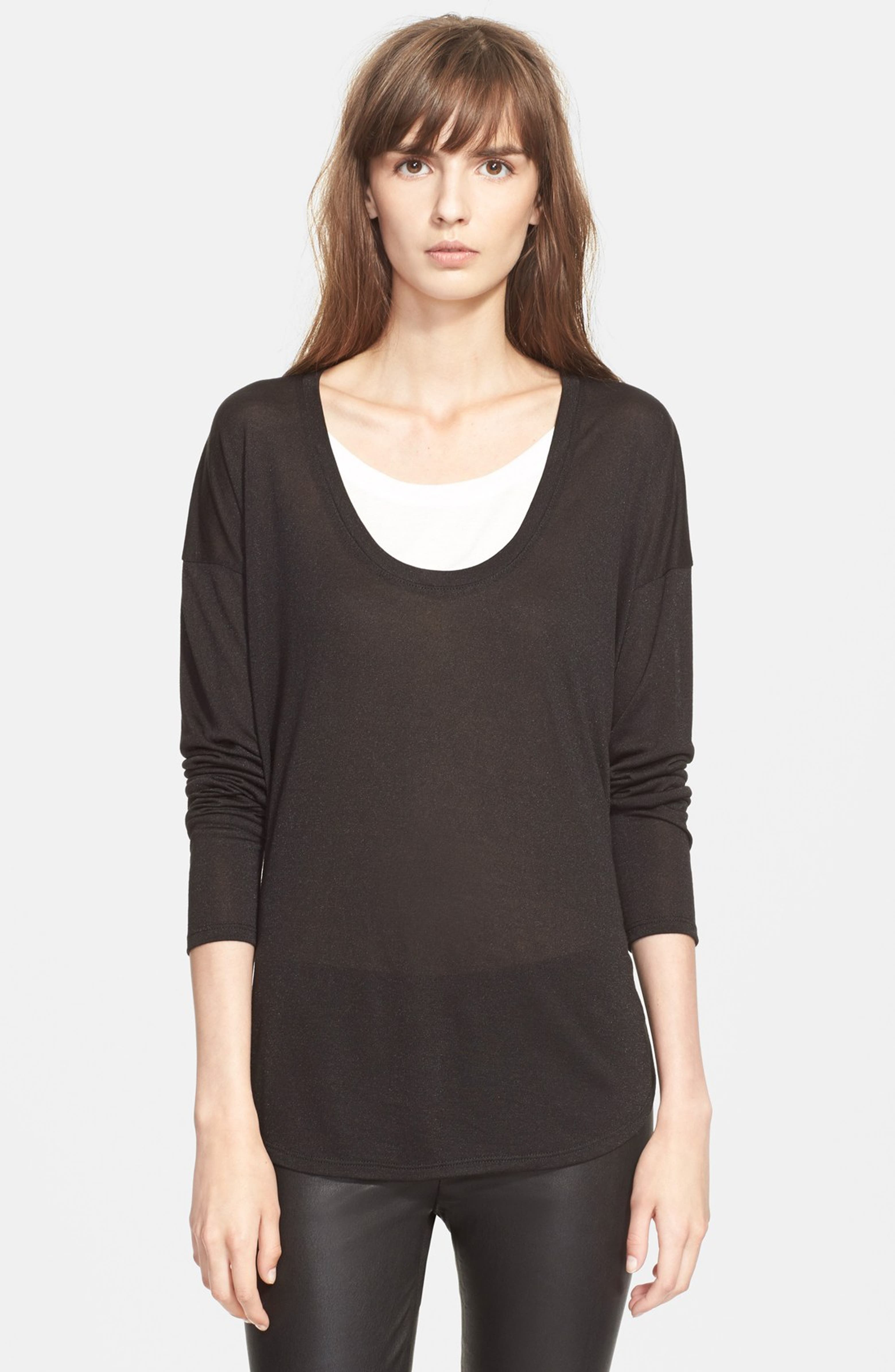 Vince Two Tone Pullover | Nordstrom