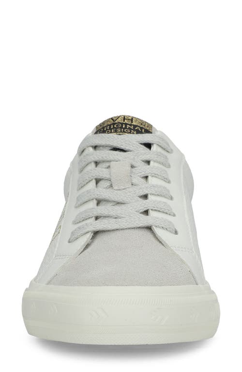 Vintage Havana Starter Sneaker In White Pebbled/grey
