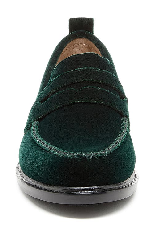 Shop Kelsi Dagger Brooklyn Lens Penny Loafer In Dark Green