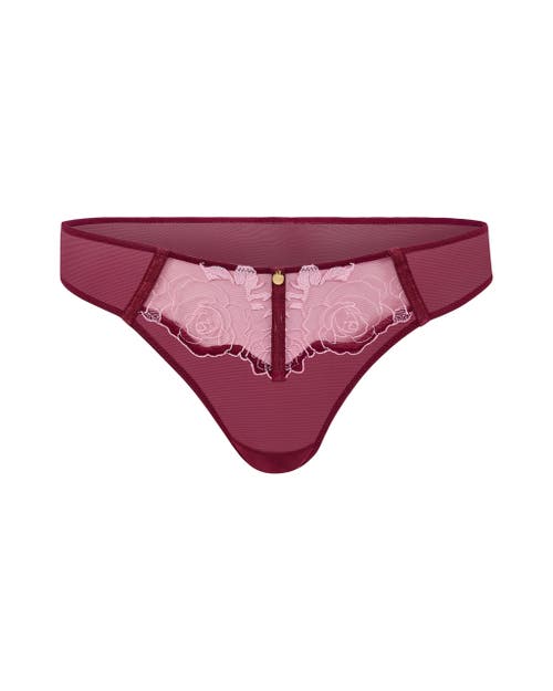 Shop Adore Me Rosita Brazilian Panties In Dark Purple