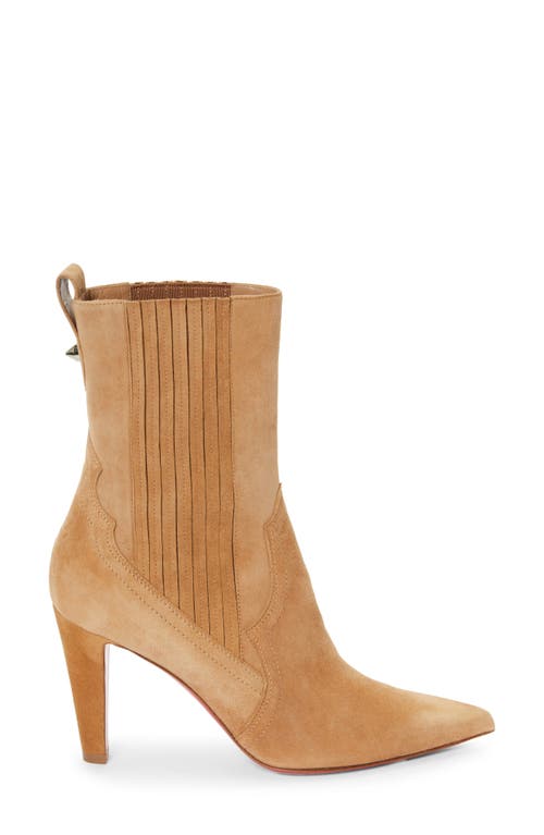 Shop Christian Louboutin Santiag Chelsea Western Boot In Lionne