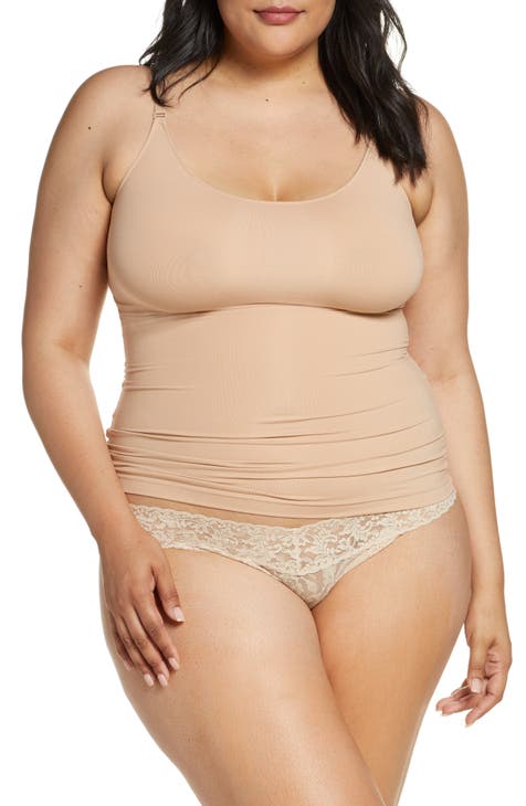 Spanx Hide & Sleek V-Neck Lace Cami Cream Ivory w/ Slimming Support size 2X  - $28 - From Eunice