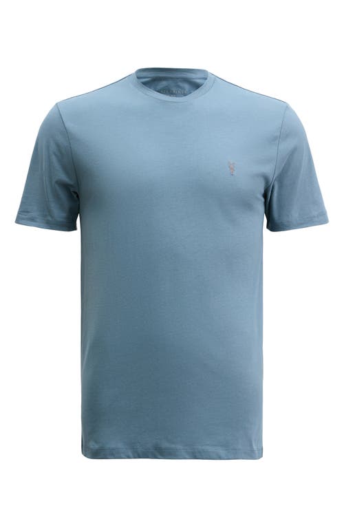 Shop Allsaints Brace Cotton T-shirt In Aero Blue