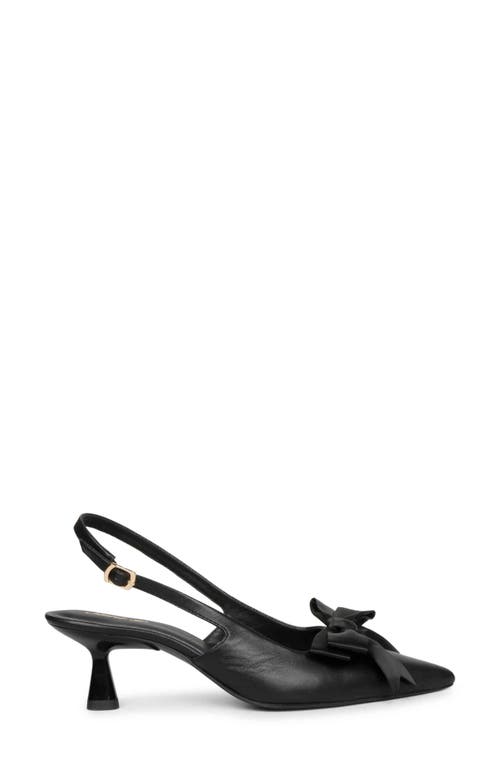 Shop Saint G Yuki Slingback Pointed Toe Pump In Black