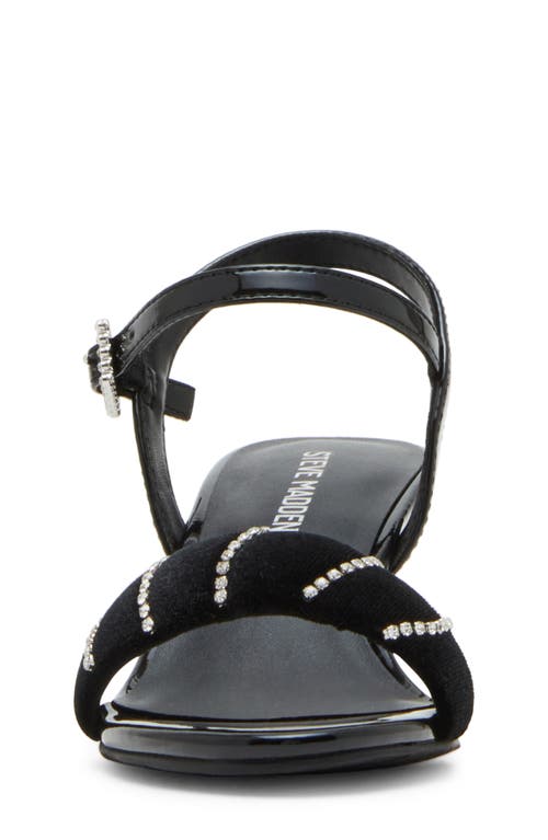 Steve Madden Jpatty Ankle Strap Sandal In Black
