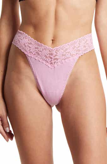 Signature Lace Low Rise Thong Holiday 5 Pack Night/Steel/Hon/Pnk