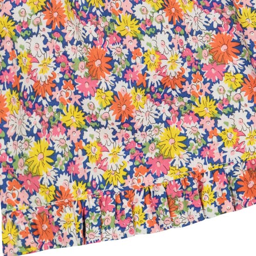 Shop Busy Bees Lee Lee Ruffle Shorts In Pink Navy Daisy