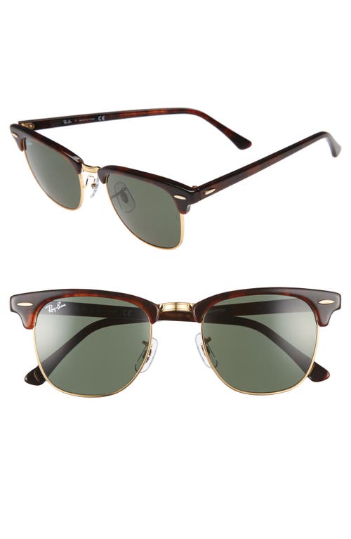 UPC 805289653660 product image for Ray-Ban 'Clubmaster' 49mm Sunglasses in Tortoise/Gold at Nordstrom | upcitemdb.com