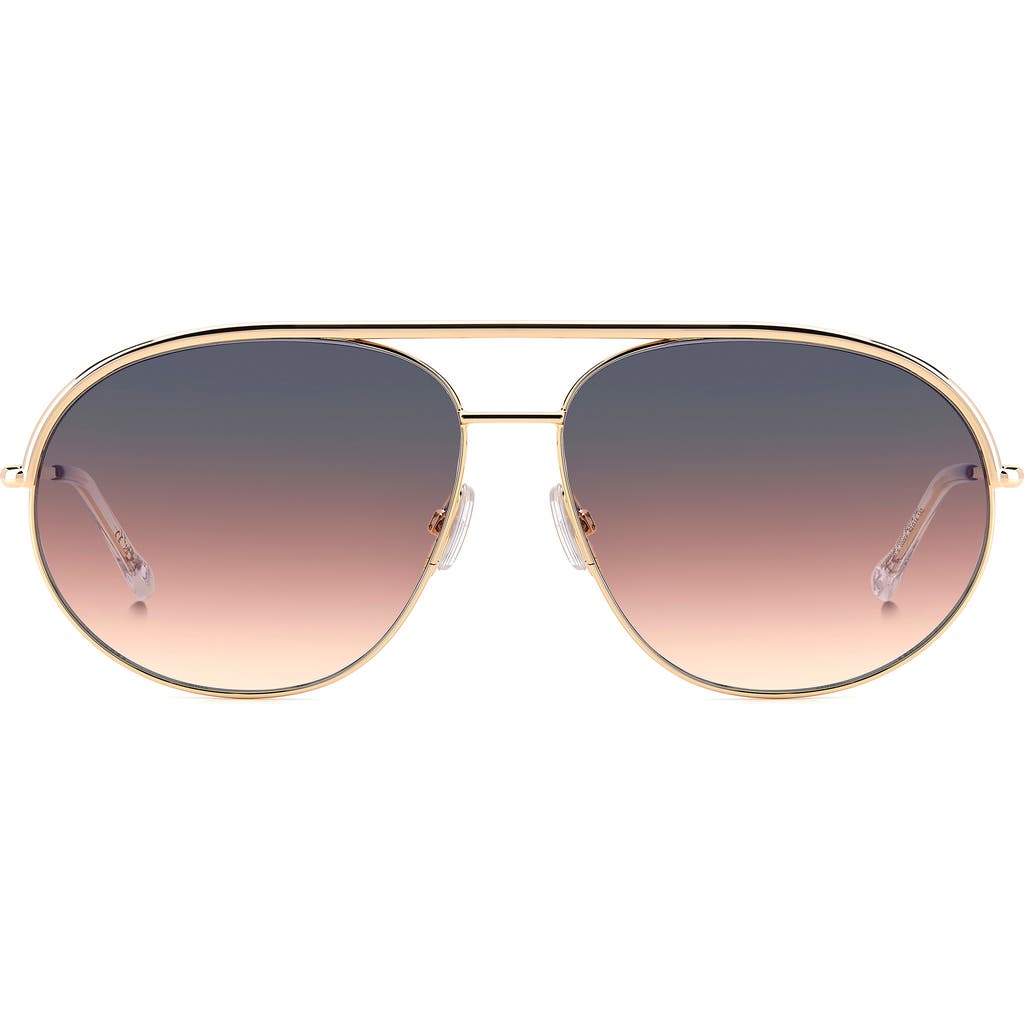 Isabel Marant 62mm Oversize Navigator Sunglasses In Gold