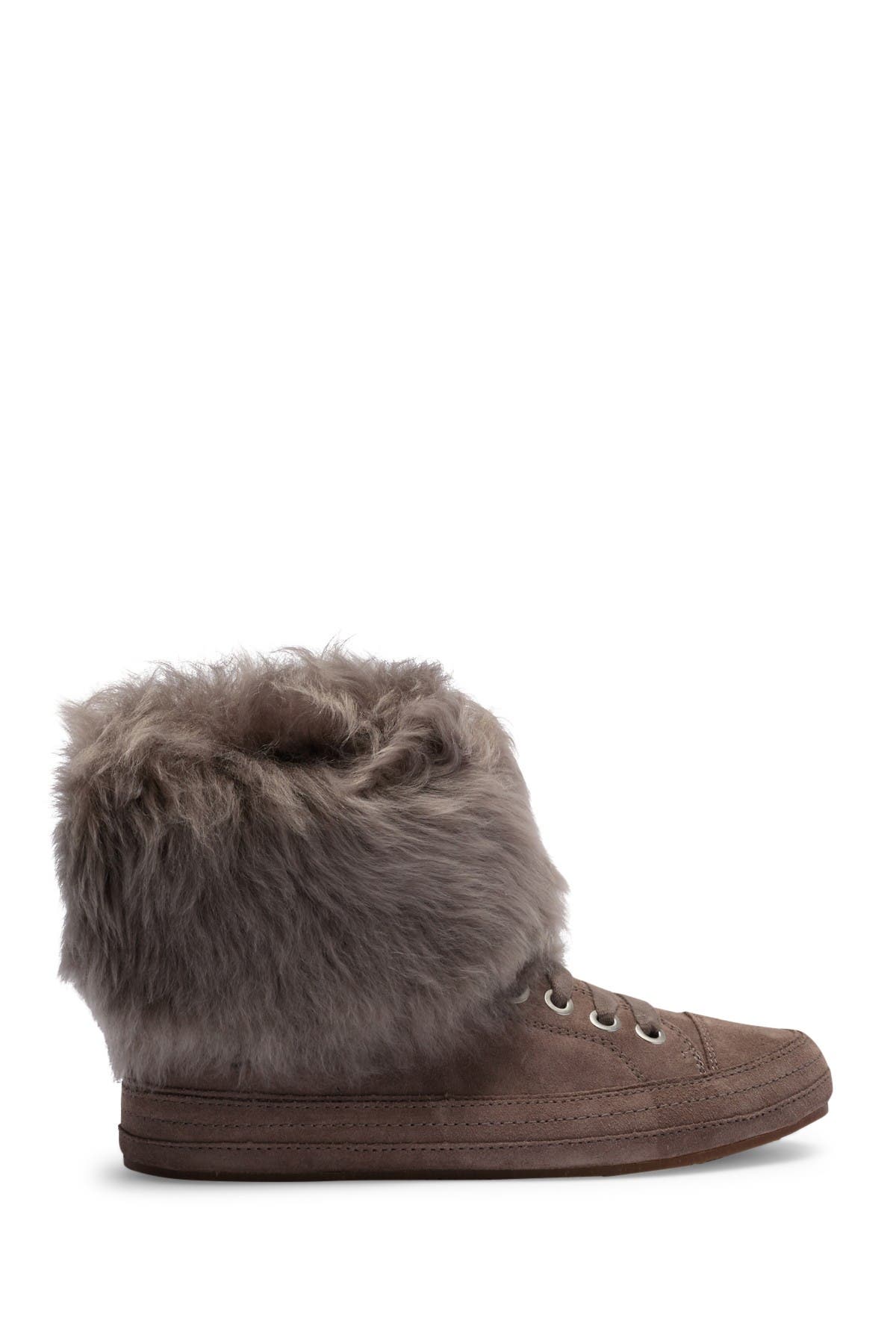 antoine fur cuff sneaker