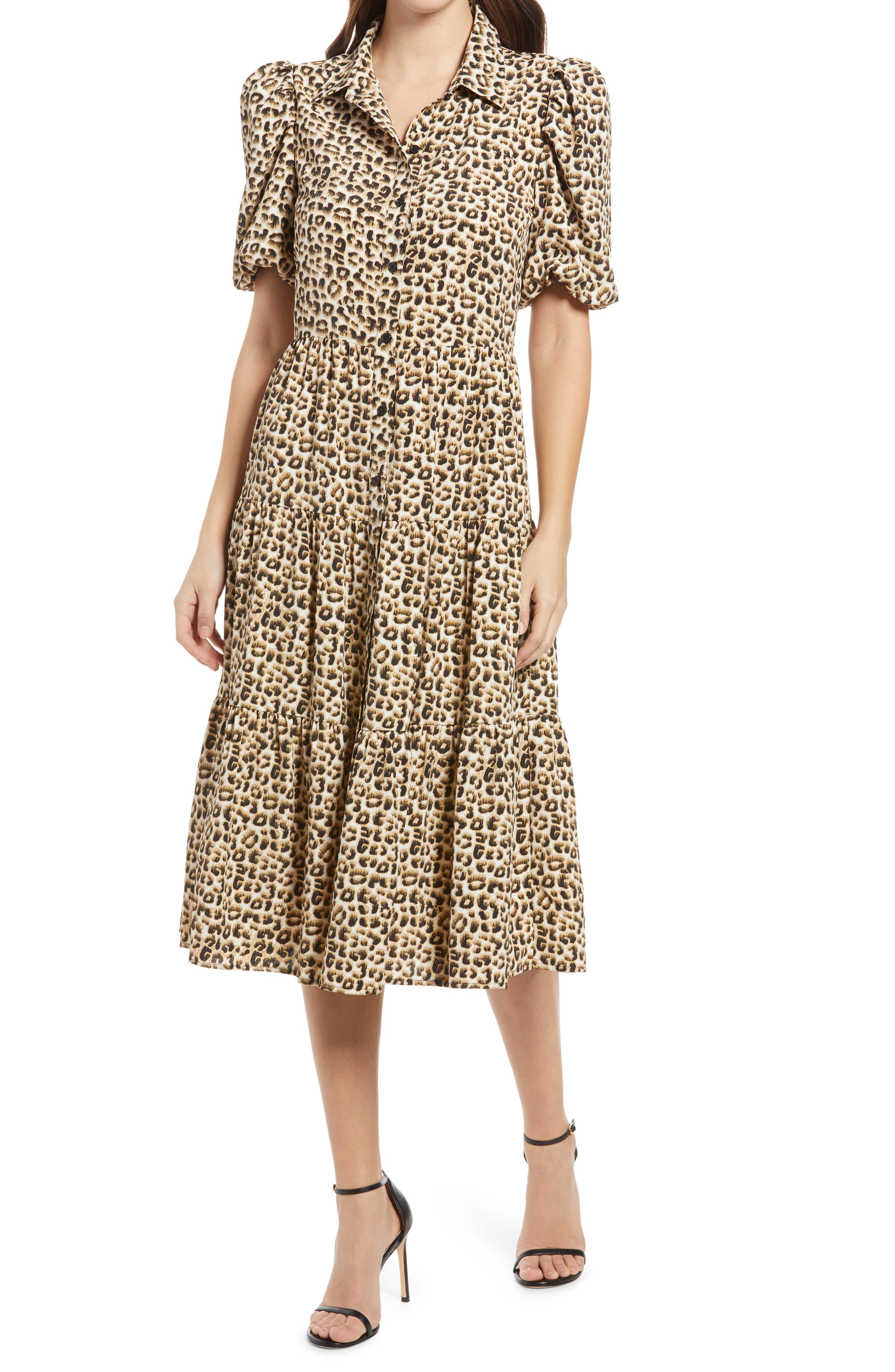collared tea dress