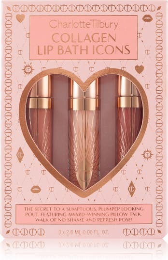 Charlotte Tilbury Collagen Lip Bath Icons Set $44 Value