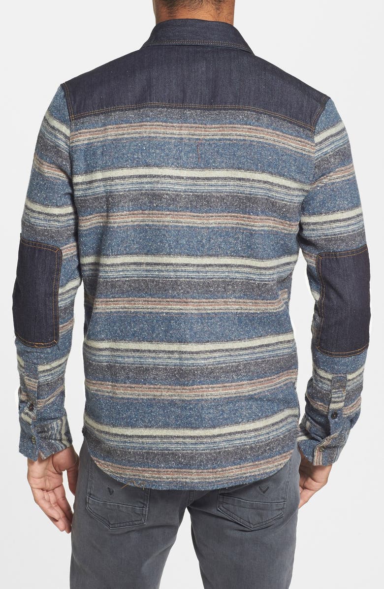Jeremiah 'Grayson' Stripe Colorblock Shirt, Alternate, color, 