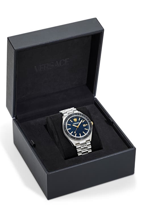 Shop Versace V-dome Watch, 42mm In Stainless Steel