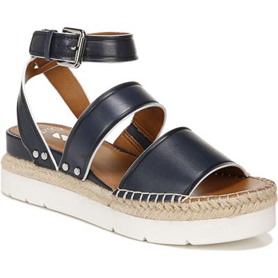 Franco Sarto Calvin Wedge Sandal- Blue