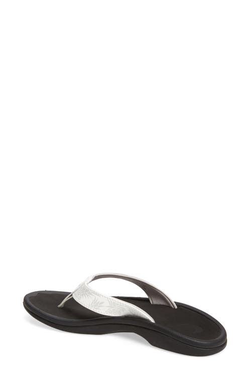 Shop Olukai Ohana Flip Flop In Bright White/hua