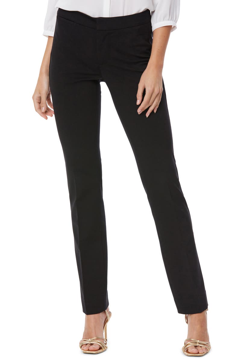 NYDJ Stretch Knit Trousers, Main, color, Black