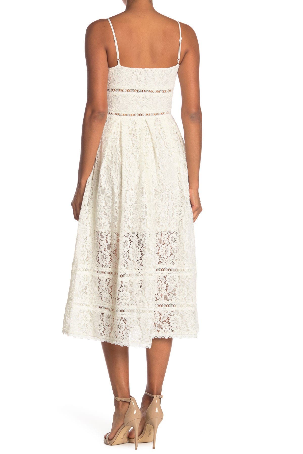 Nsr Sleeveless Lace Midi Dress Nordstrom Rack