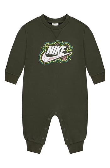 Nike Icon Graphic Romper In Cargo Khaki