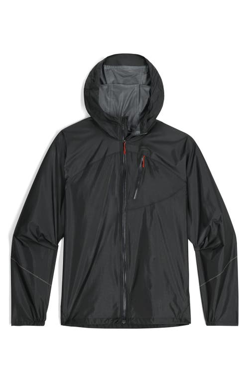 Shop Outdoor Research Helium Rain Ultralight Hooded Jacket In Storm