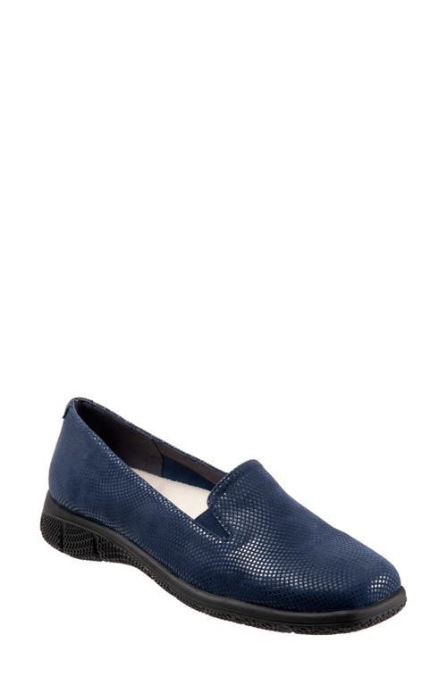 Trotters Universal Loafer Navy Mini Dot at Nordstrom,
