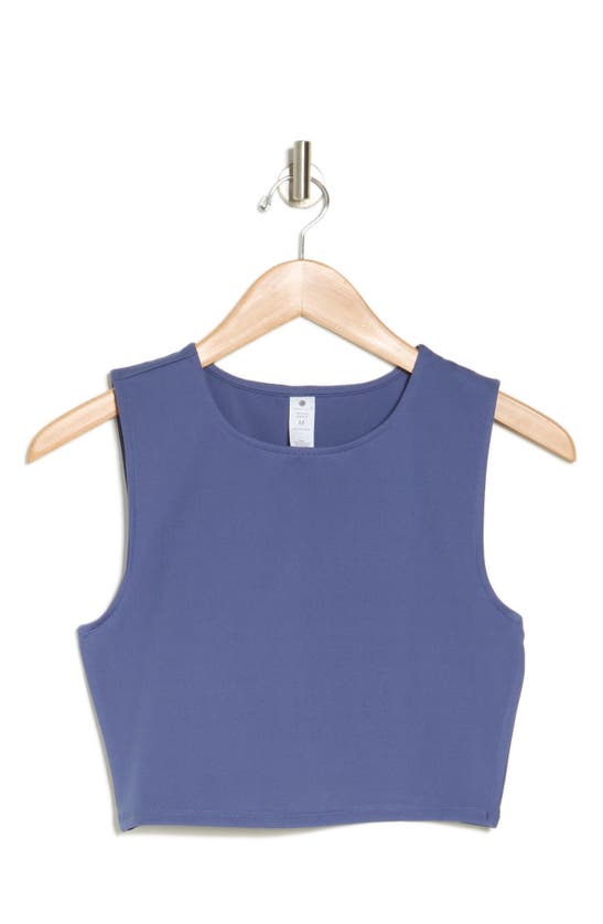 Yogalicious Pure Cloud Crop Tank In Blue