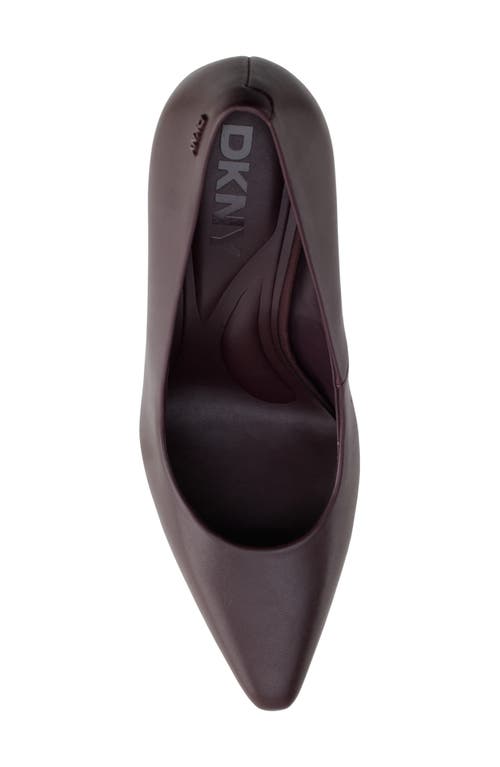 Dkny Chrystie Pointed Toe Pump In Dark Cherr