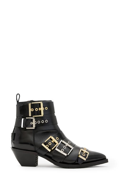 Allsaints Jane Buckle Bootie In Black