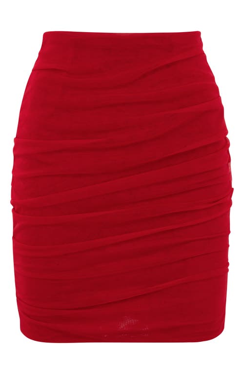 House Of Cb Rosita Skirt In Red