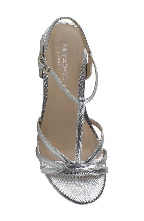 Shop Paradox London Pink Tessa Wedge Sandal In Silver