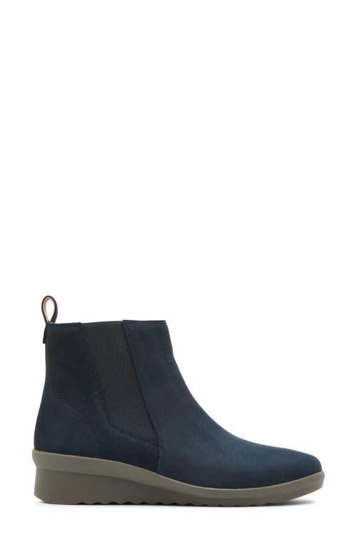 Shop Blondo Shaya Waterproof Chelsea Boot In Navy Nubuck