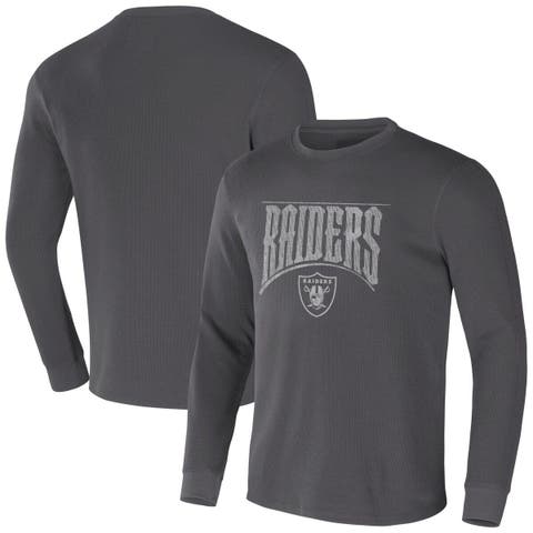Men's NFL x Staple Gray Las Vegas Raiders Core Team Long Sleeve T-Shirt