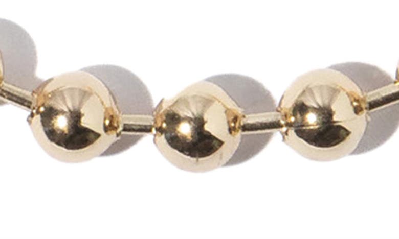 Shop Miranda Frye Boston Ball Chain Necklace In Gold
