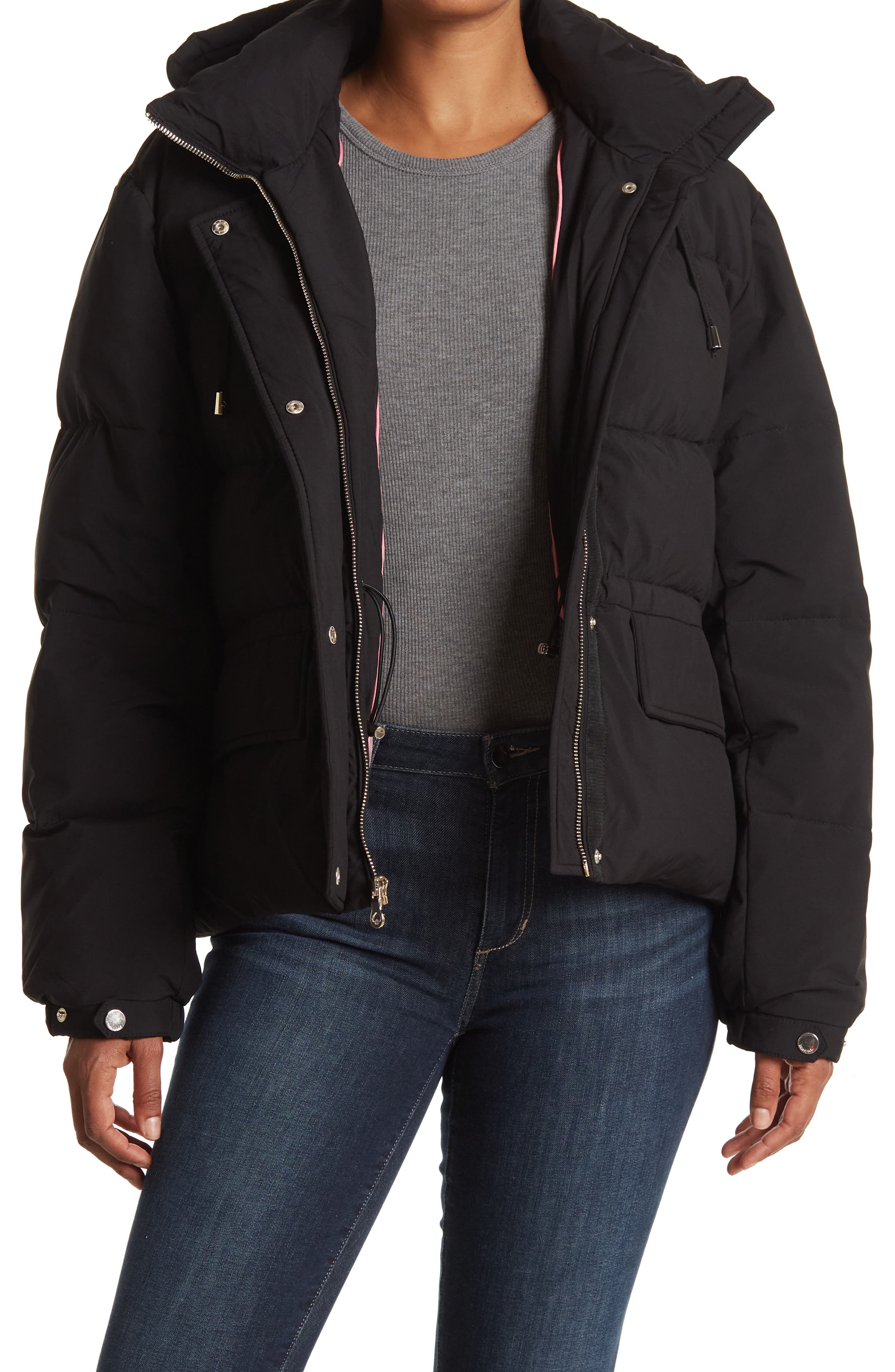 kate spade black puffer jacket