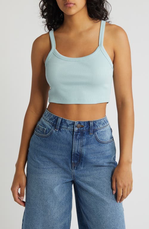 Noisy May Judy Rib Crop Camisole In Ether