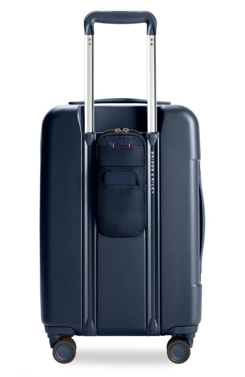 Shop Briggs & Riley Sympatico 22-inch Essential Spinner Expandable Carry-on Bag In Navy